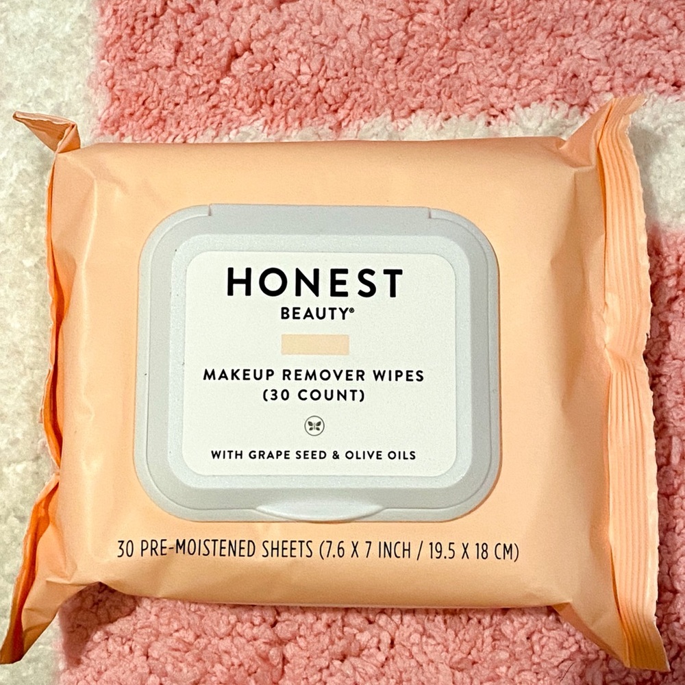 HONEST BEAUTY MAKEUP REMOVER WIPES, 30 COUNT